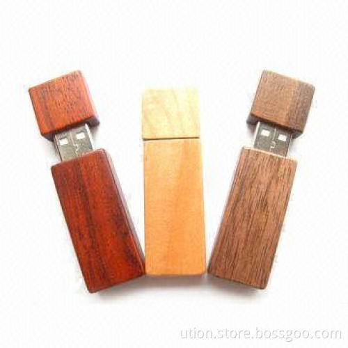 Wooden USB Flash Drives with Up to 16GB Memory Capacity, Free Samples